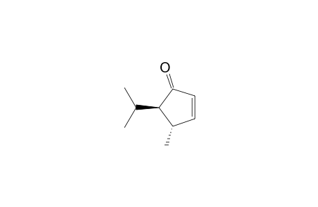 2-Cyclopenten-1-one, 4-methyl-5-(1-methylethyl)-, trans-