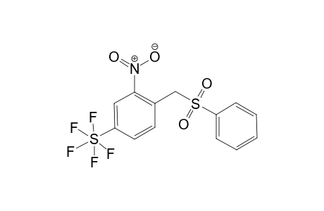 [4-(benzenesulfonylmethyl)-3-nitrophenyl]-pentafluoro-$l^{6}-sulfane