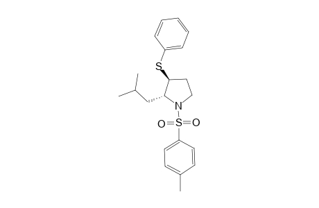 anti-(2R,3S)-N-Tolylsulfonyl-2-(isobutyl)-3-(phenylthio)pyrrolidine