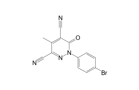 1-(4-Bromophenyl)-4-methyl-6-oxo-1,6-dihydro-3,5-pyridazinedicarbonitrile