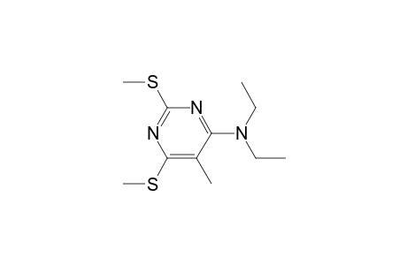 4-Pyrimidinamine, N,N-diethyl-5-methyl-2,6-bis(methylthio)-