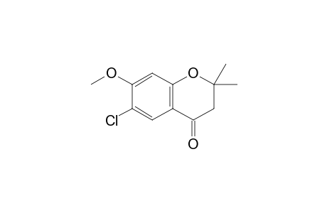 7-Methoxy-6-chloro-2,2-dimethyl-4-chromanone