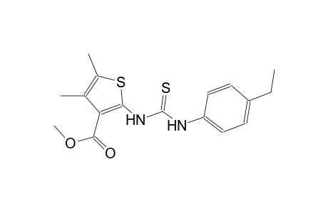 methyl 2-{[(4-ethylanilino)carbothioyl]amino}-4,5-dimethyl-3-thiophenecarboxylate