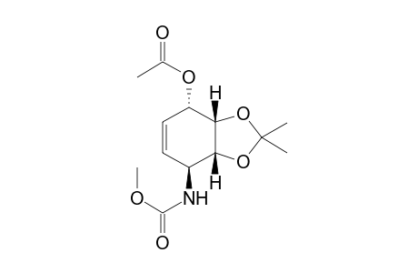 (3aS,4S,7S,7aR)-7-(methoxycarbonylamino)-2,2-dimethyl-3a,4,7,7a-tetrahydrobenzo[d][1,3]dioxol-4-yl acetate