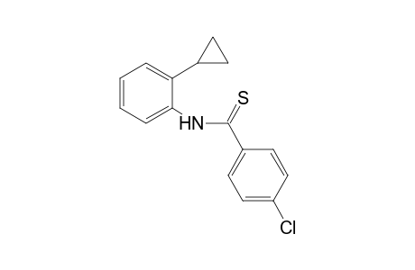 4-Chloro-N-(2-cyclopropylphenyl)benzenecarbothioamide
