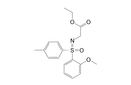 Sulfoximine, N-(2-ethoxy-2-oxoethyl)-S-(2-methoxyphenyl)-S-(4-methylphenyl)-, (S)-