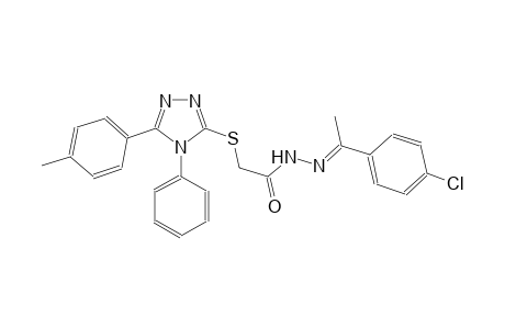acetic acid, [[5-(4-methylphenyl)-4-phenyl-4H-1,2,4-triazol-3-yl]thio]-, 2-[(E)-1-(4-chlorophenyl)ethylidene]hydrazide