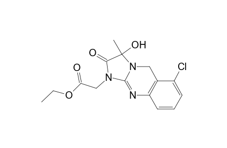 Imidazo[2,1-b]quinazoline-1(5H)-acetic acid, 6-chloro-2,3-dihydro-3-hydroxy-3-methyl-2-oxo-, ethyl ester