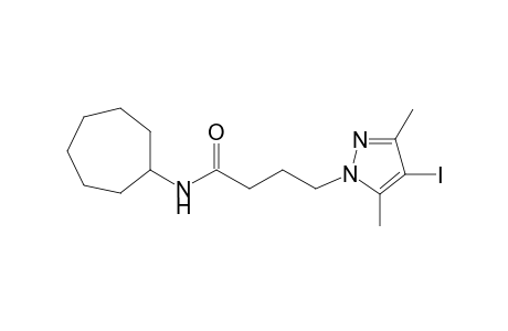 N-cycloheptyl-4-(4-iodo-3,5-dimethyl-1H-pyrazol-1-yl)butanamide