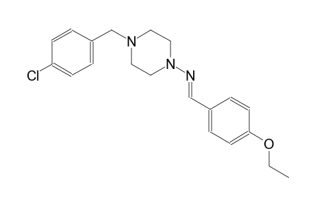 1-piperazinamine, 4-[(4-chlorophenyl)methyl]-N-[(E)-(4-ethoxyphenyl)methylidene]-