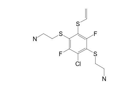 2,5-BIS-(2-AMINOETHYLTHIO)-3-VINYLTHIO-1,4-DIFLUORO-6-CHLOROBENZENE