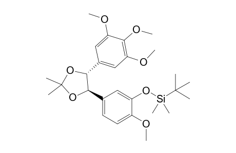 tert-Butyl-{5-[(4R,5R)-2,2-dimethyl-5-(3,4,5-trimethoxy-phenyl)-[1,3]dioxolan-4-yl]-2-methoxy-phenoxy}-dimethyl-silane