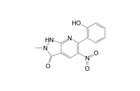 6-(2-Hydroxyphenyl)-5-nitro-2-methyl-1,2-dihydropyrazolo[3,4-b]pyridin-3-one