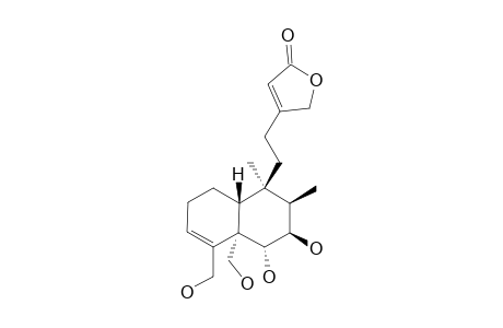 7-BETA-HYDROXYTHYMONIN;6-ALPHA,7-BETA,18,19-TETRAHYDROXY-NEO-CLERODA-3,13-DIEN-15,16-OLIDE