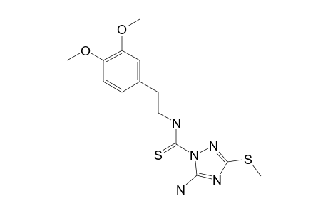 1-(5-AMINO-3-METHYLTHIO-1H-1,2,4-TRIAZOL-1-YL)-N-(2-(3,4-DIMETHOXYPHENYL)-ETHYL)-THIOAMIDE