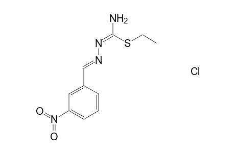 Ethyl N'-[(3-nitrophenyl)methylidene]hydrazonothiocarbamate hydrochloride