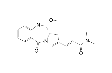 11-Methoxy-2-[2-N,N-(dimethylamid)ethenyl]pyrrolo[2,1-c][1,4]benzodazepine-5-one