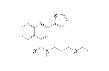 4-quinolinecarboxamide, N-(3-ethoxypropyl)-2-(2-thienyl)-