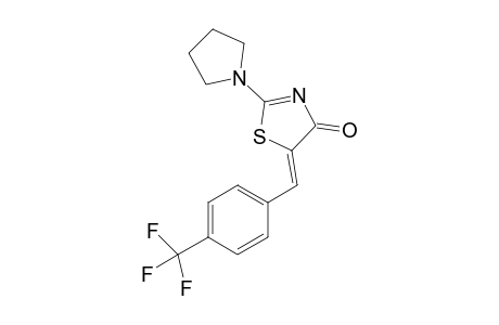 Thiazol-4(5H)-one, 5-(4-trifluoromethylbenzylidene)-2-(1-pyrrolidinyl)-