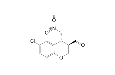 (3R,4R)-6-Chloro-4-(nitromethyl)chroman-3-carbaldehyde