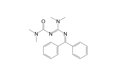 2-(Dimethylamino)-1-(dimethylcarbamoyl)-4,4-diphenyl-1,3-diaza-1,3-butadiene