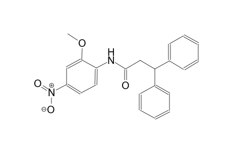 N-(2-methoxy-4-nitrophenyl)-3,3-diphenylpropanamide