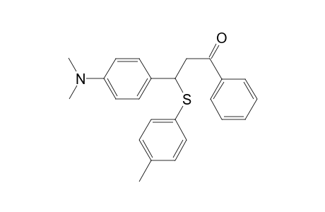 3-[4-(dimethylamino)phenyl]-3-[(4-methylphenyl)sulfanyl]-1-phenylpropan-1-one