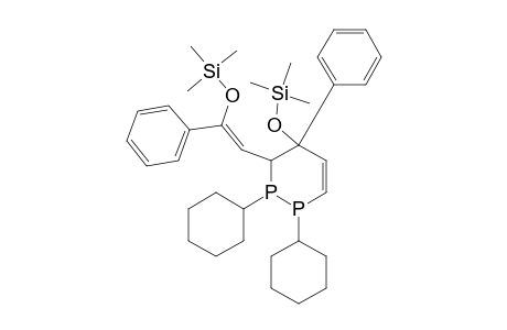 1,2-DICYCLOHEXYL-1,2,3,4-TETRAHYDRO-4-PHENYL-3-[2-PHENYL-2-(TRIMETHYLSILYLOXY)-ETHENYL]-4-(TRIMETHYLSILYLOXY)-1,2-DIPHOSPHININE