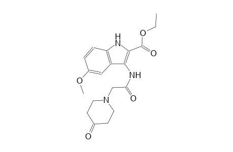 ethyl 5-methoxy-3-{[(4-oxo-1-piperidinyl)acetyl]amino}-1H-indole-2-carboxylate