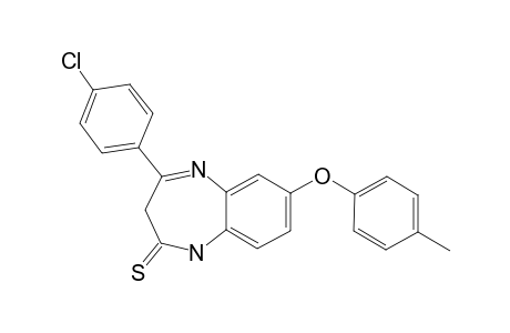2,3-DIHYDRO-4-(PARA-CHLOROPHENYL)-7-(PARA-METHYLPHENOXY)-1H-1,5-BENZODIAZEPINE-2-THIONE