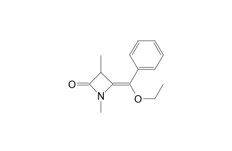 (4Z)-4-[ethoxy(phenyl)methylene]-1,3-dimethyl-azetidin-2-one