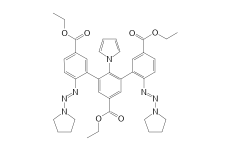 Triethyl 2'-(1H-pyrrol-1-yl)-6,6''-bis((E)-pyrrolidin-1-yldiazenyl)-[1,1':3',1''-terphenyl]-3,3'',5'-tricarboxylate