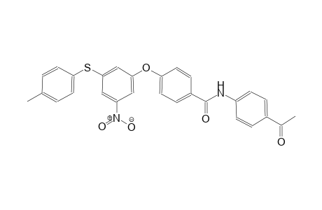 N-(4-acetylphenyl)-4-{3-[(4-methylphenyl)sulfanyl]-5-nitrophenoxy}benzamide