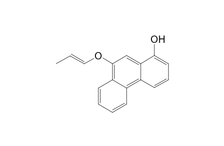 Phenylurethane of enol 9-(1-propenyloxy)-1-hydroxyphenantherene