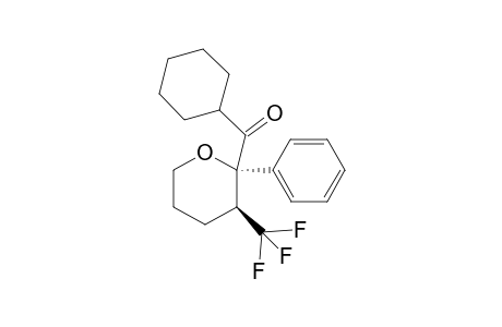 cyclohexyl((2S,3S)-2-phenyl-3-(trifluoromethyl)tetrahydro-2H-pyran-2-yl)methanone