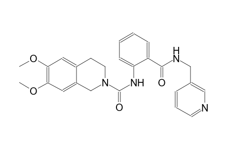 2(1H)-isoquinolinecarboxamide, 3,4-dihydro-6,7-dimethoxy-N-[2-[[(3-pyridinylmethyl)amino]carbonyl]phenyl]-