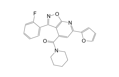 isoxazolo[5,4-b]pyridine, 3-(2-fluorophenyl)-6-(2-furanyl)-4-(1-piperidinylcarbonyl)-