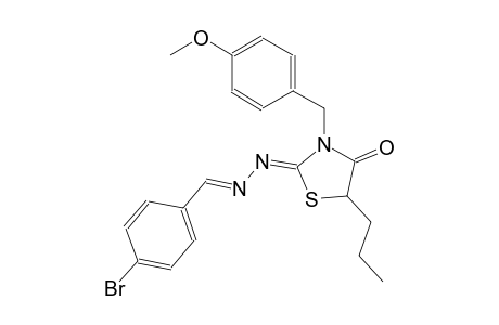 4-bromobenzaldehyde [(2Z)-3-(4-methoxybenzyl)-4-oxo-5-propyl-1,3-thiazolidin-2-ylidene]hydrazone