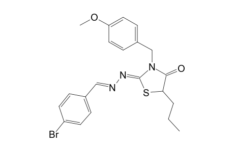 4-bromobenzaldehyde [(2Z)-3-(4-methoxybenzyl)-4-oxo-5-propyl-1,3-thiazolidin-2-ylidene]hydrazone