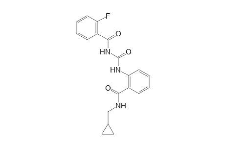 1-{o-[(cyclopropylmethyl)carbamoyl]phenyl}-3-(o-fluorobenzoyl)urea