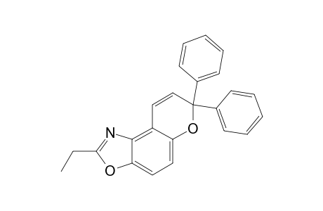 2-ETHYL-7,7-DIPHENYL-7H-PYRANO-[3,2-E]-BENZOXAZOLE