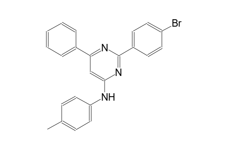 2-(4-bromophenyl)-N-(4-methylphenyl)-6-phenyl-4-pyrimidinamine