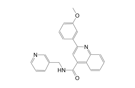 2-(3-methoxyphenyl)-N-(3-pyridinylmethyl)-4-quinolinecarboxamide