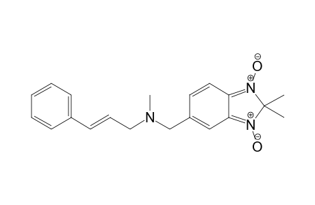 (E)-2,2-Dimethyl-5-[(N-methyl-3-phenyl-2-propenylamino)methyl]-2H-benzimidazole 1,3-dioxide