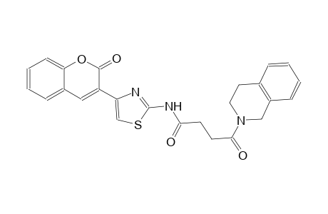 2-isoquinolinebutanamide, 1,2,3,4-tetrahydro-gamma-oxo-N-[4-(2-oxo-2H-1-benzopyran-3-yl)-2-thiazolyl]-