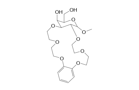 Methyl [2,3-b](11,12-benzo-1,4,7,10,13,16-hexaoxacyclooctadeca-11-ene)-2,3-dideoxy-.beta.,D-galactopyranoside