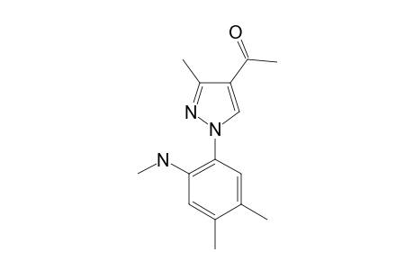 2-(4-ACETYL-3-METHYL-PYRAZOL-1-YL)-N,4,5-TRIMETHYL-ANILINE