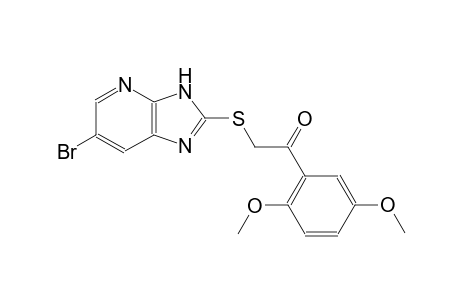 2-[(6-bromo-3H-imidazo[4,5-b]pyridin-2-yl)sulfanyl]-1-(2,5-dimethoxyphenyl)ethanone