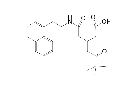 rac-6,6-Dimethyl-3-{2-[2-(naphthyl)ethyl]amidomethyl}-5-oxoheptanoic acid