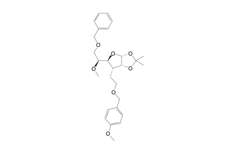 6-O-Benzyl-3-deoxy-1,2-O-isopropylidene-3-C-[2-(4-methoxybenzyloxy)ethyl]-5-O-methyl-.beta.-L-talofuranose